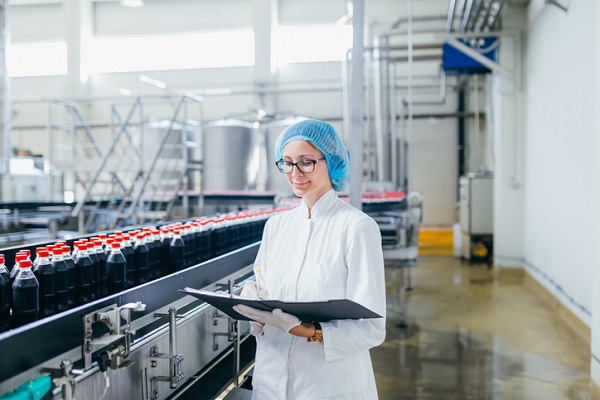 Person making assessments in a manufacturing plant